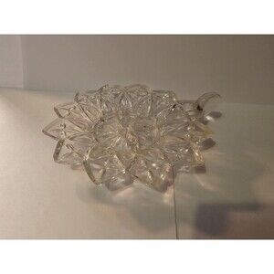 Vintage Chamber Maid Candle Holder - Clear Cut Glass Home Decor Collectible